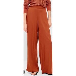 Old Navy High-Rise Playa Wide Leg Pants Rust Burnt Orange Plus Size 4X NEW